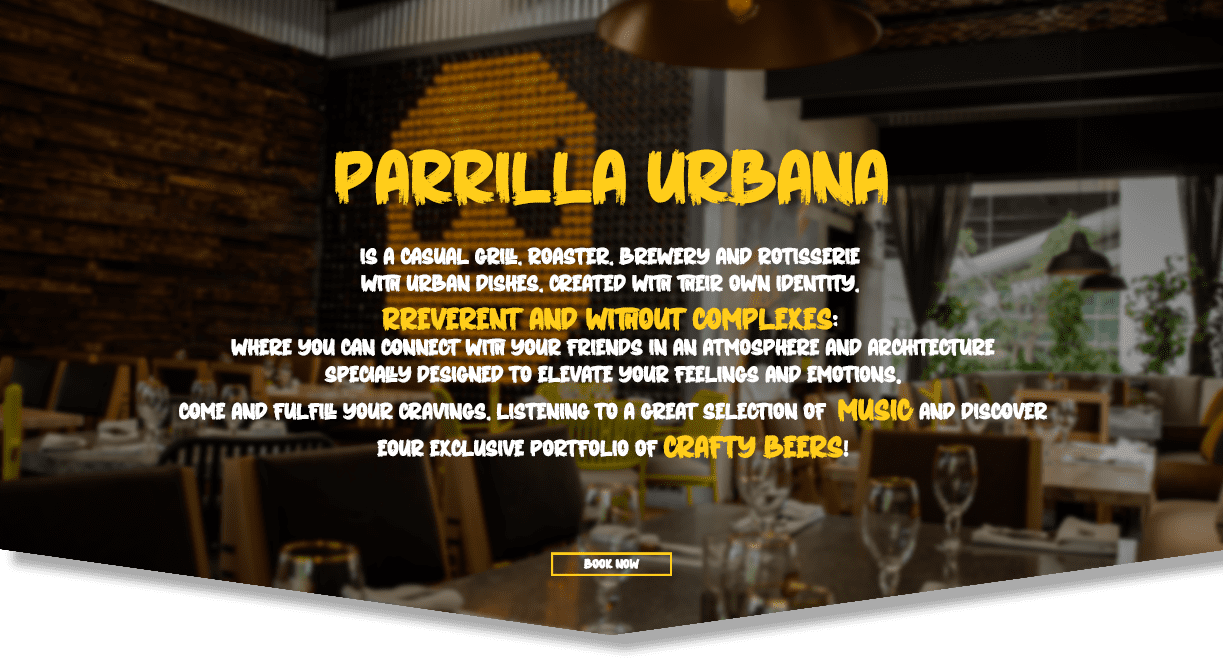 Parrilla Urbana is a CASUAL GRILL, ROASTER, BREWERY AND ROTISSERIE